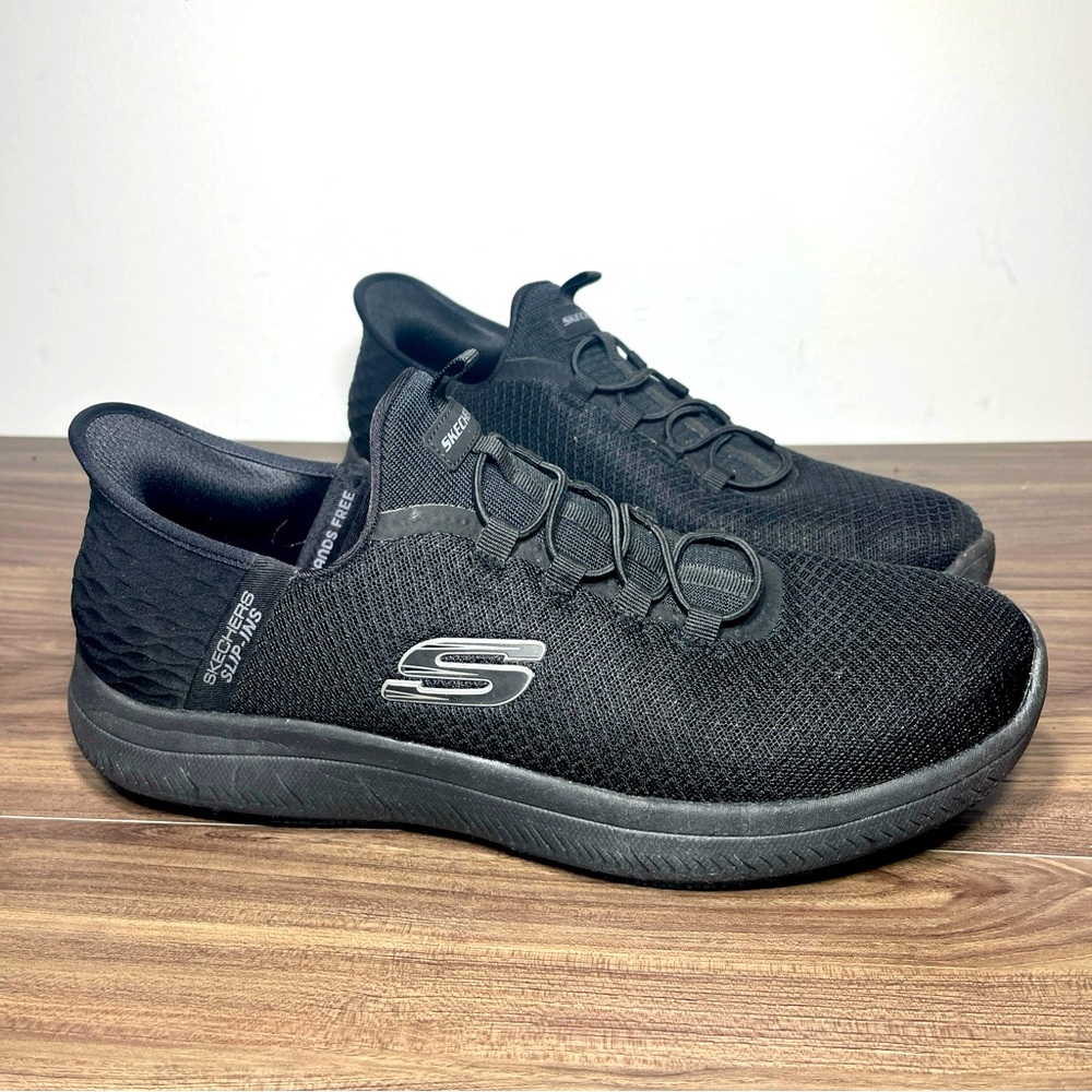 Skechers Womens Summits Enslee Hands Free Slip-Ins Work Shoes/ Black/ Size 12